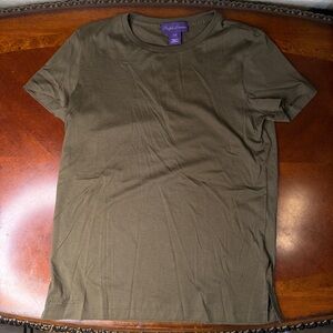 Purple Label Ralph Lauren Olive Green woman T-Shirt